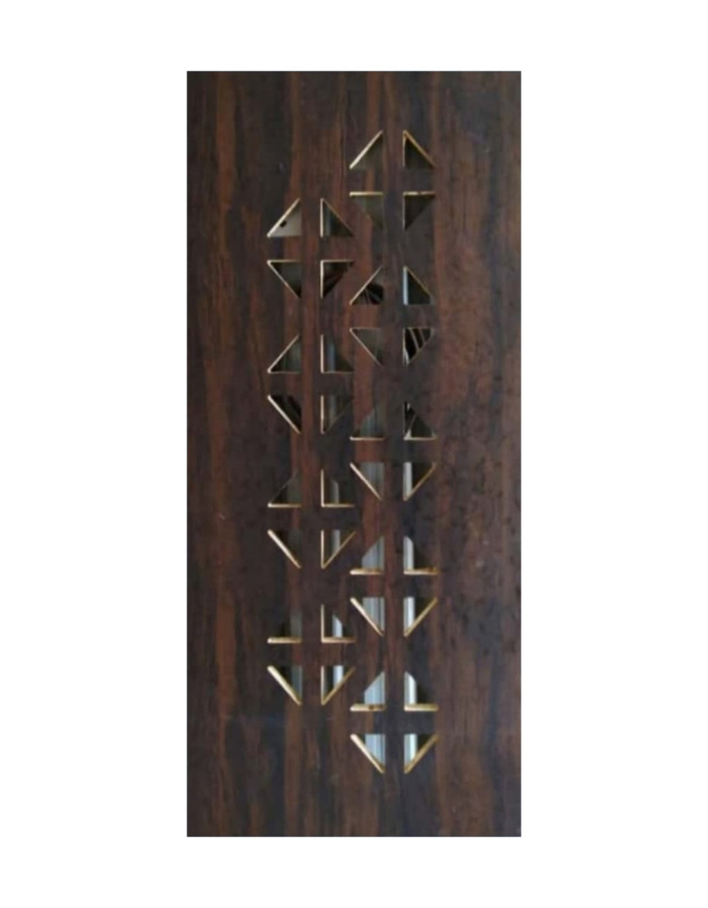 WD-SF037 wooden door — main security & cnc grill safety design in laminate face over a CNC steel safety grill