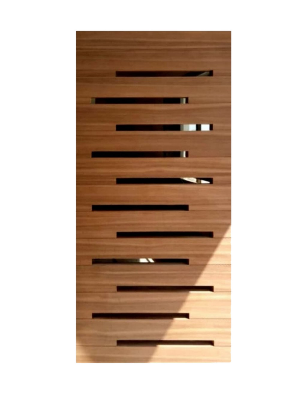 WD-SF038 wooden door — main security & cnc grill safety design in laminate face over a CNC steel safety grill